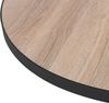 Kaffeetisch heller Holzfarbton / schwarz ⌀ 50 cm MELODY klein Bild 4