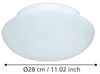 Eglo 81636 Wandleuchte/Deckenleuchte ELLA weiß, E27 max. 1X40W Ø 28cm Bild 4
