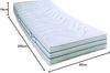 Frankenstolz f.a.n. 'Medisan XXL 1000 T' 7-Zonen-Tonnentaschenfederkernmatratze H3, 80x200 cm Bild 2
