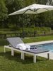 Dmora - Outdoor-Lounge-Set Cervia, Gartenkomposition mit 2 Sitzen mit Rückenlehne und 1 Multifunktionsmodul, Lounge mit Kissen, 100 % Made in Italy, Weiß Bild 4