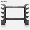 GORILLA SPORTS Kurzhantelständer Hantelablage, Dumbbell Rack, Kurzhantelständer, Kurzhantelablage, (8 Ablagen, 2 Ebenen, bis 300 kg, aus Stahl, Robust, Schwarz, 1-St) Bild 5