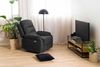 ACTONA GROUP TV-Regal in Wildeiche, schwarz, Glas, Stahl, MDF - 120x45x40cm (BxHxT) Bild 4