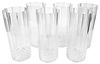 6er Set Kunststoff Longdrink-Gläser Kristalleffekt 400ml - Ø16x15 cm Bild 3