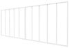 Vente-unique - TOLLESON Innenglaswand Metall Weiß - B 2,2 cm x H 105 cm x L 4,4 cm Bild 2