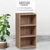 habeig Bücherregal Tube Bücherregal Standregal 3 Fächer Belastung Regalboden Standregal Bild 5