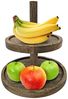 Spetebo Etagere Mangoholz Etagere mit 2 Ablagen - 25 cm, Mangoholz, (Packung, 1-tlg, 1 x Servierständer), Servierständer aus Holz Bild 4