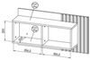 Wandregal Wandboard Lamia 90x21x46cm Eiche Wotan schwarz Bild 3