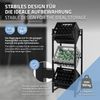 ML-DESIGN Standregal Getränkekistenregal Kistenhalter Kistenregal Getränkeregal für Kisten, 1-tlg, Kastenständer für 3 Kisten stabiles Standregal freistehend Stahl Bild 3