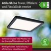 LED Panel Atria Shine White Select IP44 eckig 190x190mm 8W 1160lm 3000 - 6500K Schwarz Bild 2