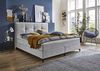 Atlantic Home Collection Romy Boxspringbett mit klassischen Kopfteil, Taschenfederkernmatratze, Härtegrad 3, inklusive Topper, Hellgrau, 180x200 cm Bild 2