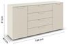 rauch Aditio Box, Kommode, 2-türig, 4 Schubladen, mit Softclose-Funktion, Farbe Beige, BxHxT 160x81x43cm Bild 3