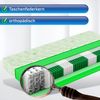 Matratzen Perfekt Tonnentaschen-Federkern-Matratze München mit 1000 Federn und Aloe-Vera veredeltem Bezug in den Härtegraden H2, H3, H4, Höhe 23 cm, TTFK/TFK (H3, 160x200 cm) Bild 5
