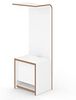 Tojo fon | Wandkonsole für das Telefon | Weiß | Moderne Wandablage für Telefon/Schlüssel/Notizzettel | Telefontisch aus Holz | Designer Regalkonsole 31 x 25 x 85 cm (L x T x H) Bild 5