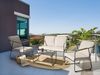 Lounge Set VEZZANA Metall Helles Beige Bild 2