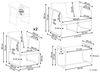 Lounge Set VEZZANA Metall Helles Beige Bild 3