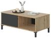 Dmora - Evansville Couchtisch, Couchtisch, Niedriger Wohnzimmertisch, 100x50h40 cm, geknotete Eiche und Anthrazit Bild 3