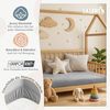 Laleni Basic Spannbettlaken Stubenwagen rechteckig 42x81 cm - Oeko-Tex Zertifiziert, 100% Baumwolle, atmungsaktives Spannbetttuch Jersey Baby, 135 g/m², Moonlight Grey - Grau Bild 4