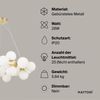 Maytoni Pendelleuchte Dallas 25-flammig gold mattweiss rund Bild 3