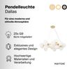 Maytoni Pendelleuchte Dallas 25-flammig gold mattweiss rund Bild 2