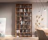 Bücherregal Live-Edge 240x120 cm Akazie Natur Massivholz Bild 4