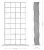 Bücherregal Live-Edge 240x120 cm Akazie Natur Massivholz Bild 3