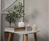 LED Bubble Stumpenkerze "Flamme Dot" in Beige Bild 4