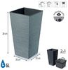 Prosperplast Blumentopf, Furu Square Blumentopf mit Einsatz 11,4L Bild 2