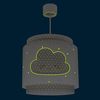 Dalber Lampe kinderzimmer, kinderlampe Pendelleuchte Hängelampe, Deckenleuchte Kinder, Deckenlampe kinderzimmer Baby Dreams Wolke Grau, 76012E, E27 Bild 4