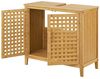 Waschbeckenunterschrank Ingmarsö Bambus 60x67x30cm [en. casa] Bild 4