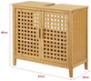 Waschbeckenunterschrank Ingmarsö Bambus 60x67x30cm [en. casa] Bild 3