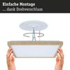 LED Panel Atria Shine White Select IP44 eckig 298x298mm 15,7W 2100lm 3000 - 6500K Holzoptik Bild 5