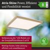 LED Panel Atria Shine White Select IP44 eckig 298x298mm 15,7W 2100lm 3000 - 6500K Holzoptik Bild 2