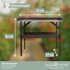 holz4home® Pflanztisch Gartentisch aus Holz für Gartenarbeiten & Pflanzen, Dunkler Look, Verzinkte Arbeitsplatte Bild 4