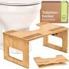 Praknu Fußhocker Klappbarer Toilettenhocker aus FSC® Bambus - Holz, Badezimmer Bild 1