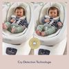 Graco Eluma™ Sway elektrische Babyschaukel mit Cry-Detection Technologie, erkennt Babyweinen und reagiert selbstständig, ab Geburt bis ca. 9 Monate (9 kg), 3-fach verstellbarer Sitz, weiß, Rori Bild 4