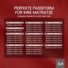 Bettwaesche-mit-Stil Mako-Satin Spannbettlaken rot 120x200cm Höhe 21-30cm Bild 5