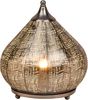 Marrakesch Orient & Mediterran Interior Nachttischlampe 2er Set Orientalische Deko Tischlampe Nachttischlampe Lampe Silber, Leuchtmittel nicht im Lieferumfang enthalten, Handarbeit Bild 2