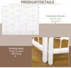 HOMCOM Paravent 160 x 170 cm Faltbar Raumteiler Trennwand aus Wellenfaser (Sichtschutz, 1 St, 4-teilig), faltbar, 160x170 cm Bild 5
