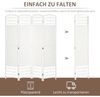 HOMCOM Paravent 160 x 170 cm Faltbar Raumteiler Trennwand aus Wellenfaser (Sichtschutz, 1 St, 4-teilig), faltbar, 160x170 cm Bild 3