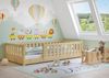 Kinderbett, Bodenbett mit dreiseitiger Sicherung 80x180 Kiefer natur lackiert V-60.77-08-180ohne Zubehör Bild 2