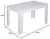 Esstisch Pit 0566 110x60 weiss matt B H T 110 x 75 x 60 cm Bild 2