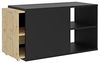 FMD Möbel 'SLIDE 2' TV-Board, melaminharzbeschichtete Spanplatte, Schwarz perl / Artisan Eiche - 133,5 x 49,2 x 39,9cm Bild 4