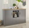 Sideboard Rideau in grau und Eiche Artisan 166 cm Bild 2