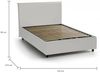 Talamo Italia - Doppelbett Assia, Bettkasten mit Kunstlederbezug, 100 % Made in Italy, Öffnung vorne, geeignet für Matratzen 120x200 cm, weiß Bild 2