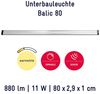LED-Möbelunterbauleuchte, 230V/11W-3000K, L 800, Alu, MÜLLER-LICHT 11W, 700 lm 3000K 800 mm Bild 3