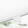 Sonello Plissee Klemmfix ohne Bohren 50x120 cm Weiß Faltrollo Plisseerollo Jalousie für Tür & Fenster Blickdicht Sichtschutz Sonnenschutz Fertifplissee Rollo Bild 4