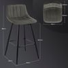 2er-Set Designer Barstuhl mit Fußstütze - Modell Hanno dunkel-grau Bild 3