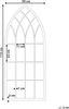 Wandspiegel grau Fensteroptik 50x115 cm CASSEL Bild 3