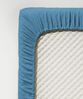 fleuresse Mako-Satin Spannbettlaken Bettlaken Colours 200x200 cm Meeresblau Bild 3