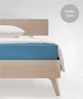 fleuresse Mako-Satin Spannbettlaken Bettlaken Colours 200x200 cm Meeresblau Bild 2